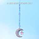 Luxurious Big Rhinestone Gold Plated Crescent Moon