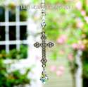 m/w Swarovski Crystal Big RHINESTONE STUDDED CROSS
