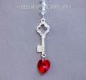 Key to Your Heart m/w Swrarovski Light Siam Red He