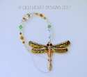 m/w Swarovski Crystal Beaded Strand GOLD Plated Ch