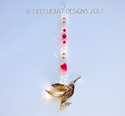 Hummingbird Suncatcher Car Charm with Swarovski Cr