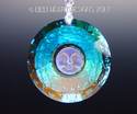 m/w Swarovski Crystal 40mm Aurora Borealis Faceted