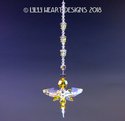 m/w Swarovski Aurora Borealis Topaz Yellow Butterf