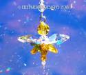 m/w Swarovski Aurora Borealis Topaz Yellow Butterf