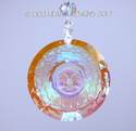 m/w Swarovski Crystal 40mm Aurora Borealis Faceted