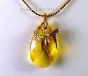 Bee and Honey Drop Necklace Swarovski Crystal Topa