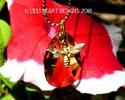 Bee and Honey Drop Necklace Swarovski Crystal Topa