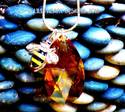 Swarovski Crystal Bee and Honey Drop Necklace Topa