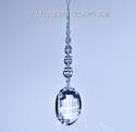 m/w Swarovski Crystal 50mm Clear Matrix Prism Rain