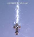 Big 2.5 Inch RHINESTONE STUDDED CROSS m/w Swarovsk