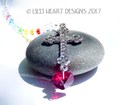 m/w Swarovski Crystal Big RHINESTONE STUDDED CROSS