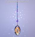 Fine Crystal 50mm Aurora Borealis Cats Eye Marquis