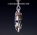 m/w Swarovski Crystal 50mm Clear Matrix Prism Rain
