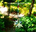 Large 3" Christmas Star Prism Ornament Suncatcher 