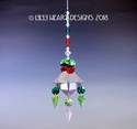 m/w Swarovski Crystal BIG 40mm Square Logo Etched 