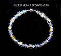Swarovski Crystal Cube Bracelet Aurora Borealis Br