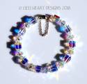 Swarovski Crystal Bracelet LARGE Aurora Borealis C