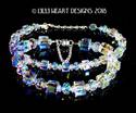 Swarovski Crystal Bracelet LARGE Aurora Borealis C