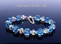 Swarovski Crystal Bracelet LARGE Aurora Borealis A