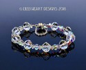 Swarovski Crystal Bracelet VINTAGE BIG 10mm Clear 
