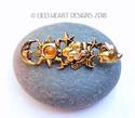 Lilli Heart Designs "THE ELEMENTS" Pin 24k Gold Pl