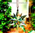 Large 3" Crystal Clear Christmas Star Prism Orname
