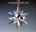 Large 3" Crystal Clear Christmas Star Prism Orname