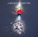 Large 3" Christmas Star Prism Ornament Suncatcher 