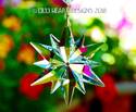 Large 3" Christmas Star Prism Ornament Suncatcher 