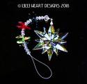 Large 3" Christmas Star Prism Ornament Suncatcher 