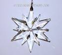 Large 3" Christmas Star Prism Ornament Suncatcher 