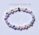 Swarovski Crystal Cube Bracelet Aurora Borealis Br