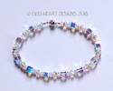Swarovski Crystal Cube Bracelet Aurora Borealis Br