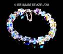 Swarovski Crystal Bracelet LARGE Aurora Borealis C