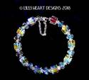 Swarovski Crystal Bracelet LARGE Aurora Borealis C