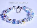 Swarovski Crystal Bracelet LARGE Aurora Borealis C