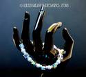 Swarovski Crystal Bracelet Light BLUE PEARLS Mixed