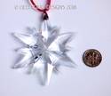 Large 3" Crystal Clear Christmas Star Prism Orname