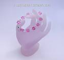 Swarovski Crystal Light Rose Cube Beads LARGE Brac