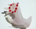 Swarovski Crystal Light Siam Red Cube Beads LARGE 