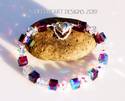 Swarovski Crystal Bracelet Purple CUBE BEADS Auror