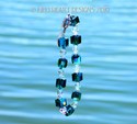 Swarovski Crystal Bracelet Emerald GREEN CUBE BEAD