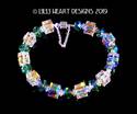 Swarovski Crystal Bracelet Large Aurora Borealis C