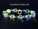 Swarovski Crystal Bracelet Large Aurora Borealis C