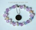 Swarovski Crystal Bracelet ROSALINE PINK VINTAGE B