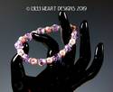 Swarovski Crystal Bracelet PINK PEARLS Mixed with 