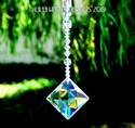 Elegant European Faceted 40mm Clear Cosmic Square 