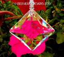 Elegant European Faceted 40mm Clear Cosmic Square 