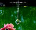 Elegant European Faceted 40mm Clear Cosmic Square 