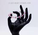 Swarovski Crystal Light Rose Cube Beads LARGE Brac